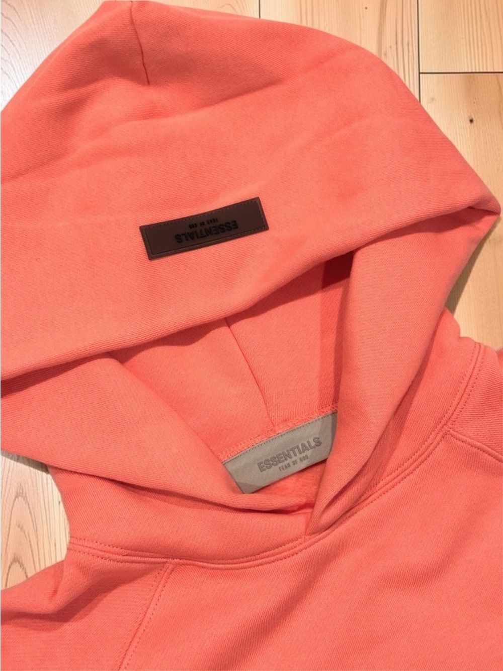 Fear of God Essentials Hoodie – Coral – Brand New - Picture 3 of 8